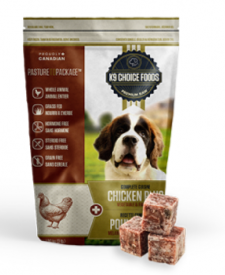 K9 Choice Foods Chicken Plus Frozen Raw Dog Food