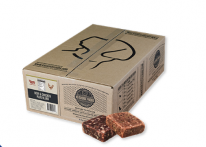 K9 Choice Beef & Chicken Plus Frozen Raw Dog Food (9.1kg/20lb)