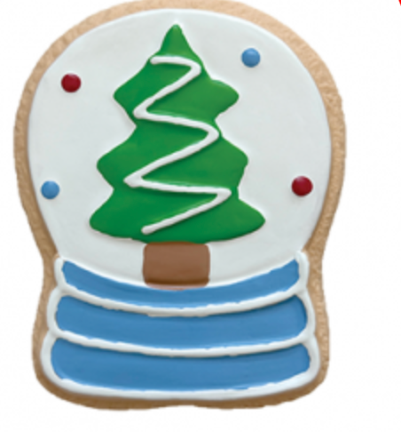FouFouBrands Foufit Holiday Cookie - Snow Globe Dog Chew Toy