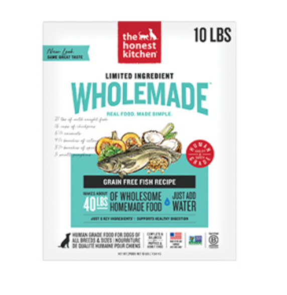 The Honest Kitchen Wholemade L.I.D. Fish & Coconut GF Dehydrated Dog Food