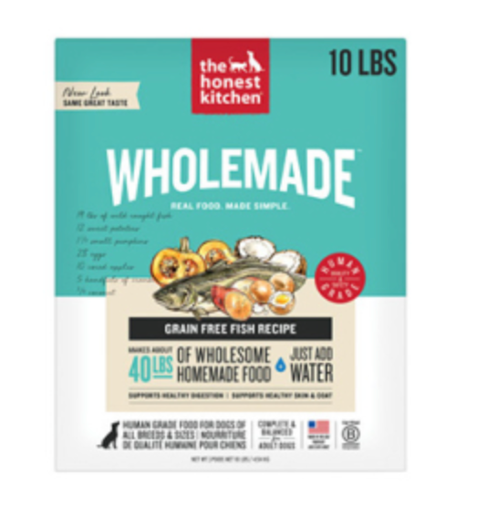 The Honest Kitchen Wholemade Fish GF Dehydrated Dog Food
