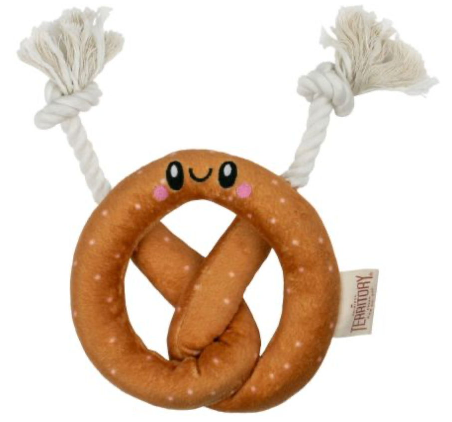 Original Territory Plush Dog Toy - Pretzel