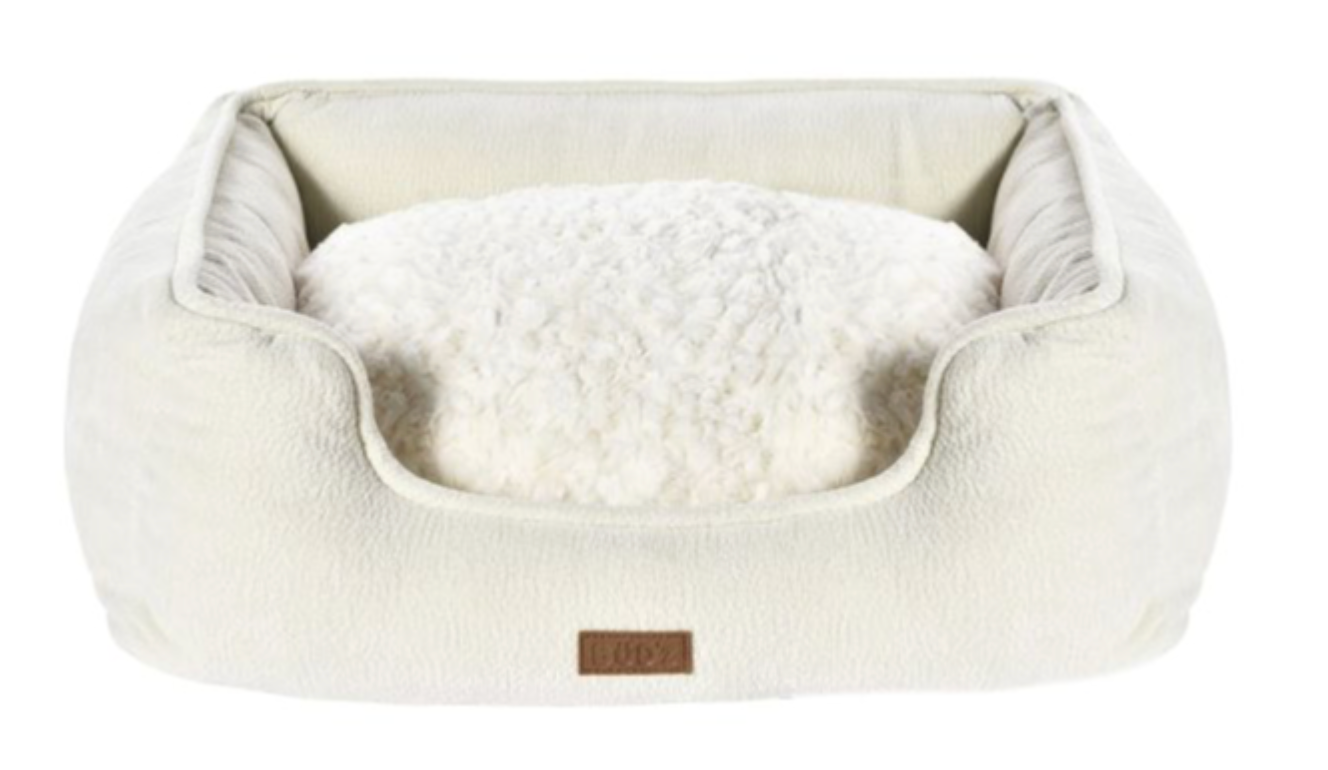 Bud'Z Cuddler Elegant Dog & Cat Bed - Cream