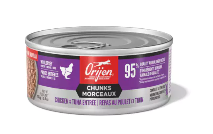 Orijen Chunks & Shreds - Chicken and Tuna Entree GF Canned Cat Food