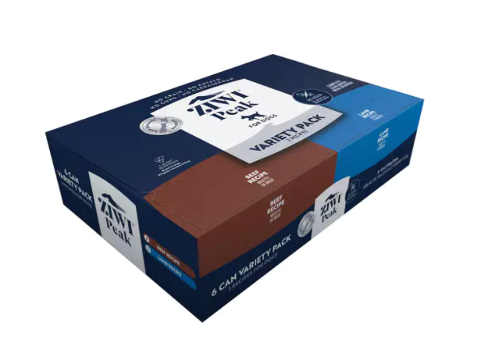 Ziwi Peak Variety Pack - Beef Recipe &amp; Lamb Recipe Wet Dog Food (6pk)