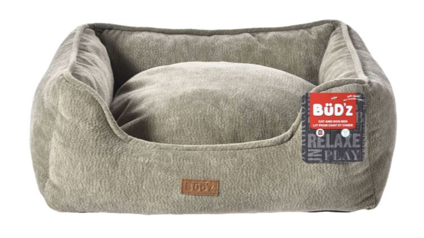 Bud'Z Cuddler Elegant Dog & Cat Bed - Taupe