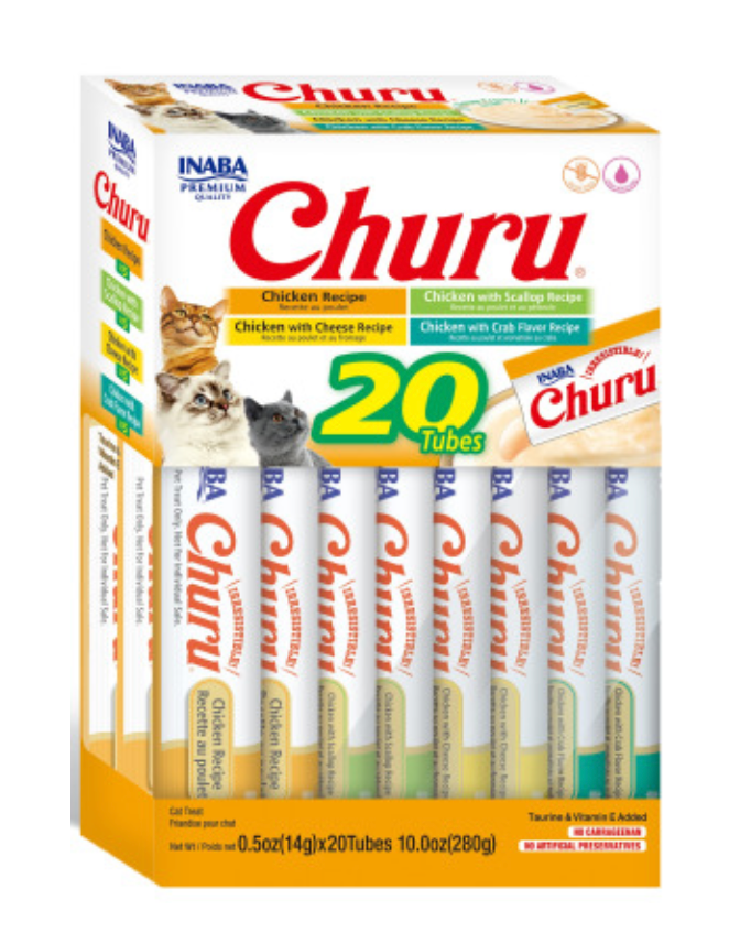 Inaba Churu Purees Chicken Variety Pack for Cats (20pk)