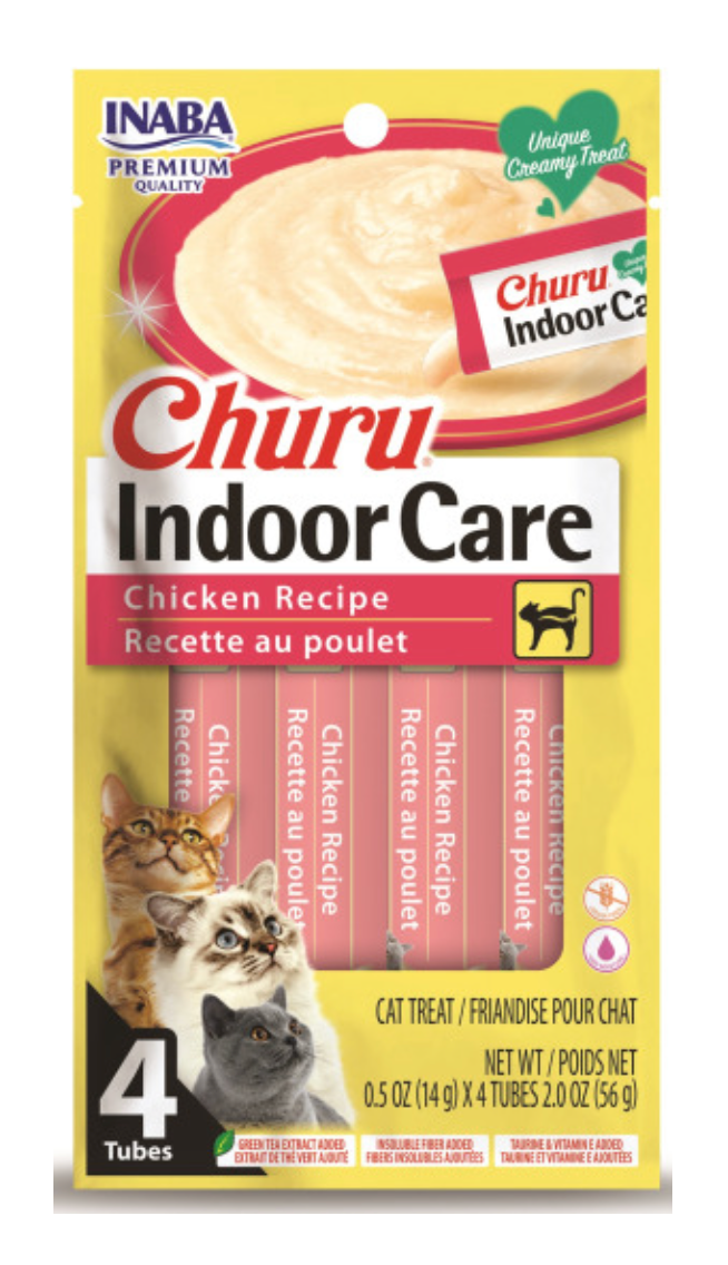 Inaba Churu Indoor Care Chicken Recipe Cat Treats