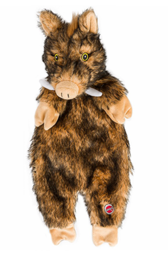 SPOT Furzz Stuffing Free Boar Dog Toy
