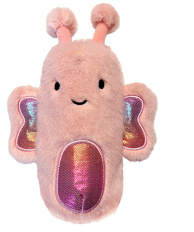 FouFouBrands FouFit Squeak-a-Tubes - Butterfly Dog Toy