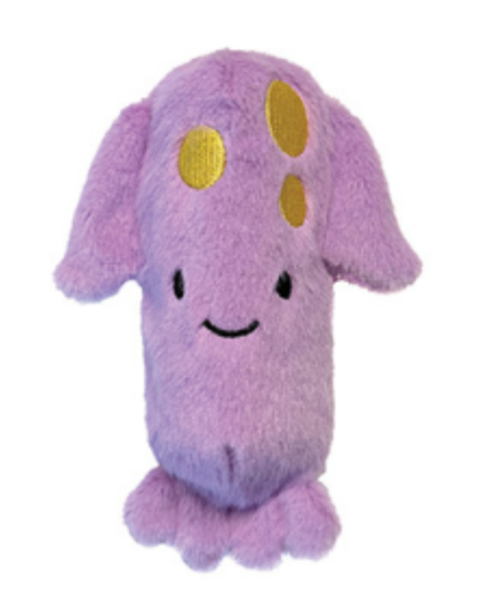 FouFouBrands FouFit Squeak-a-Tubes - Squid Dog Toy