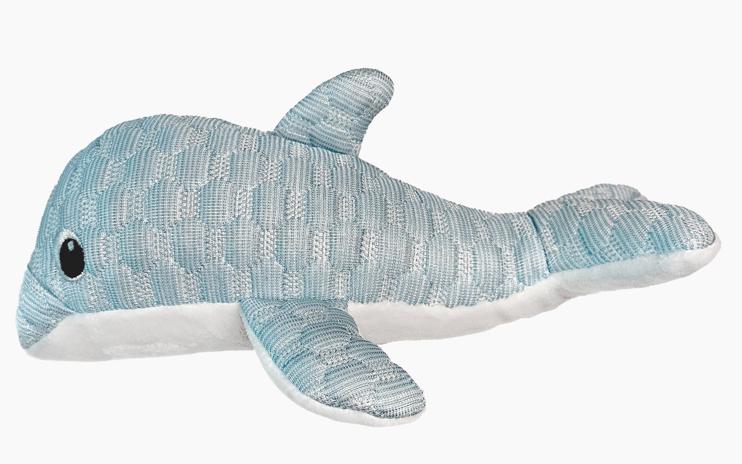 FouFouBrands Puff Plushies - Dolphin Dog Toy
