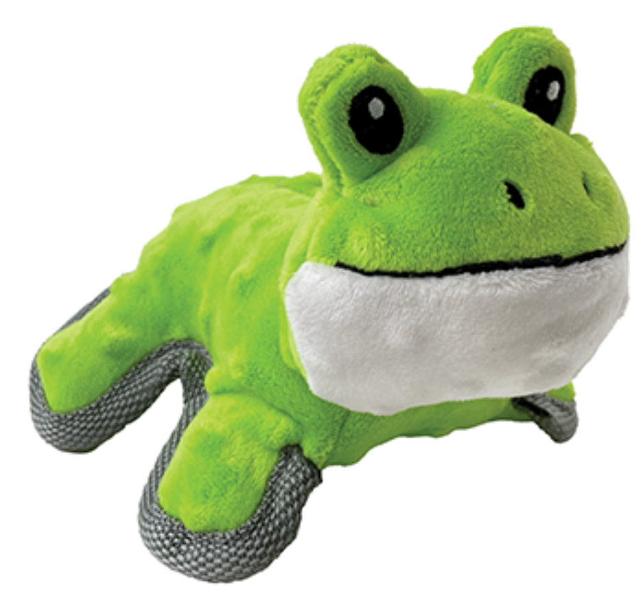 FouFouBrands FouFit Mini Tuffs - Frog Dog Toy