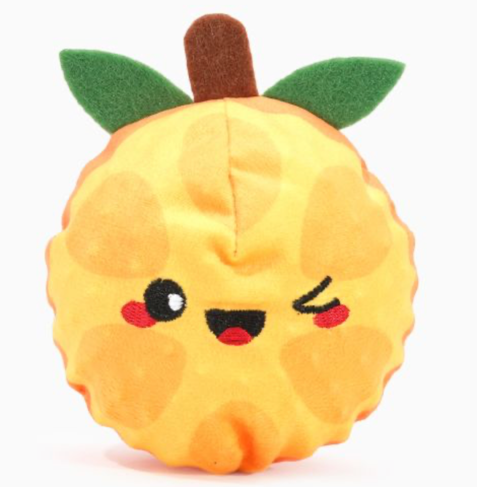 HugSmart Super Ball Picnic Time  - Orange Dog Toy