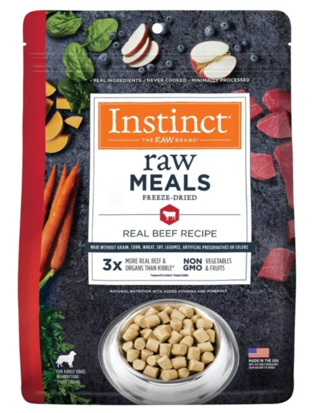 Instinct - Freeze Dried Raw Meals Beef Recipe GF Dog Food