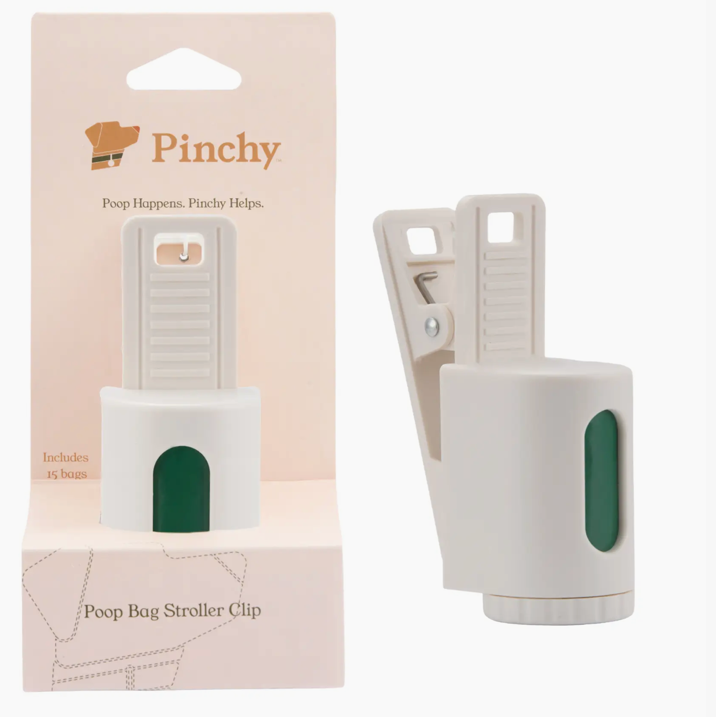 Pinchy Stroller Poop Bag Clip