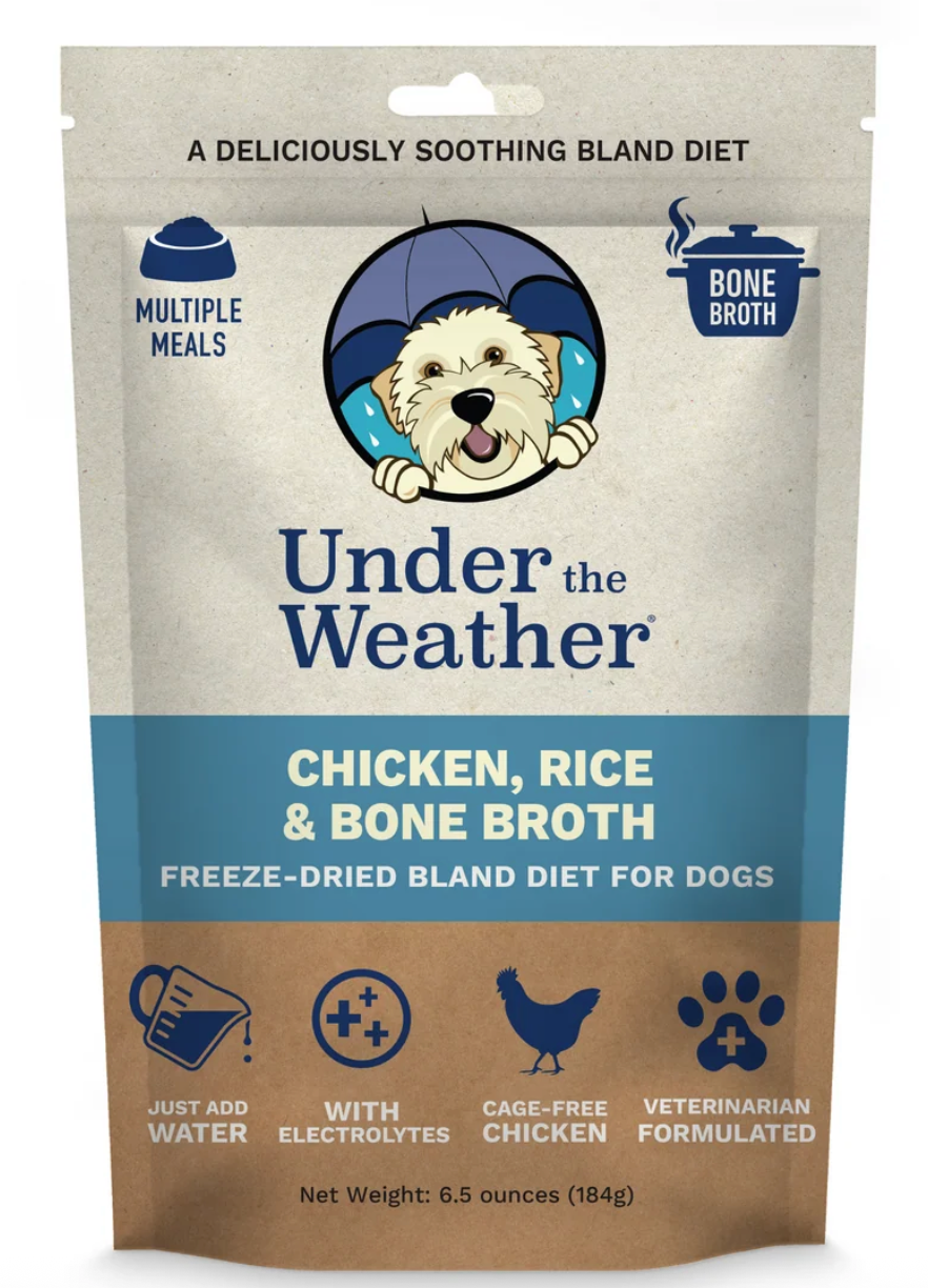 Under the Weather - Bland Diet Rice, Chicken & Bone Broth Freeze Dried Dog Food