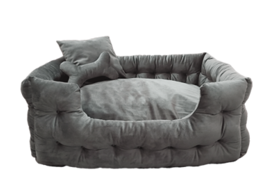 Goo-Eez Rectangular Luxury Velour Pet Bed