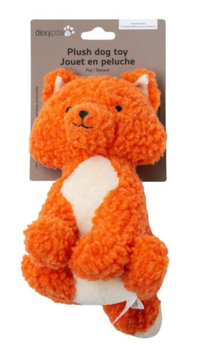 Dexypaws Fox Plush Dog Toy