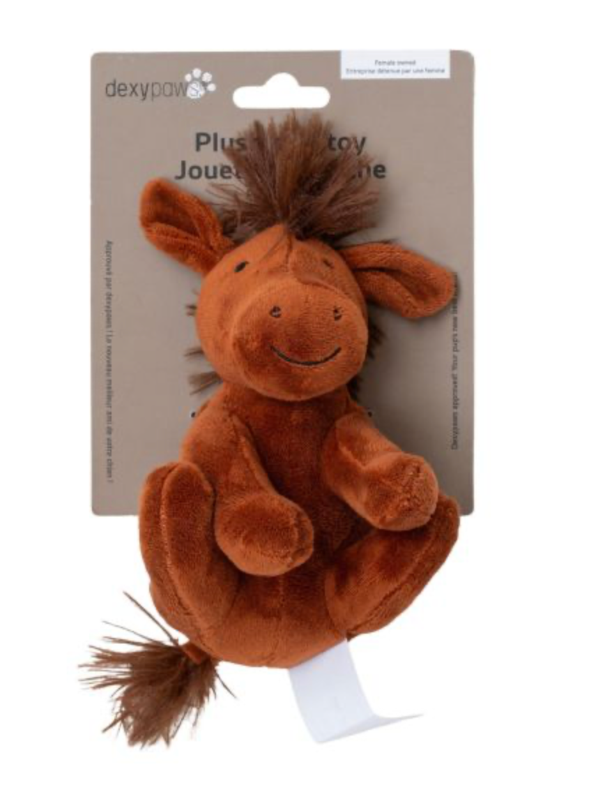 Dexypaws Donkey Plush Dog Toy