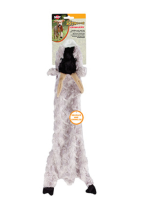 SPOT Skinneeez Crinkler Goat Dog Toy