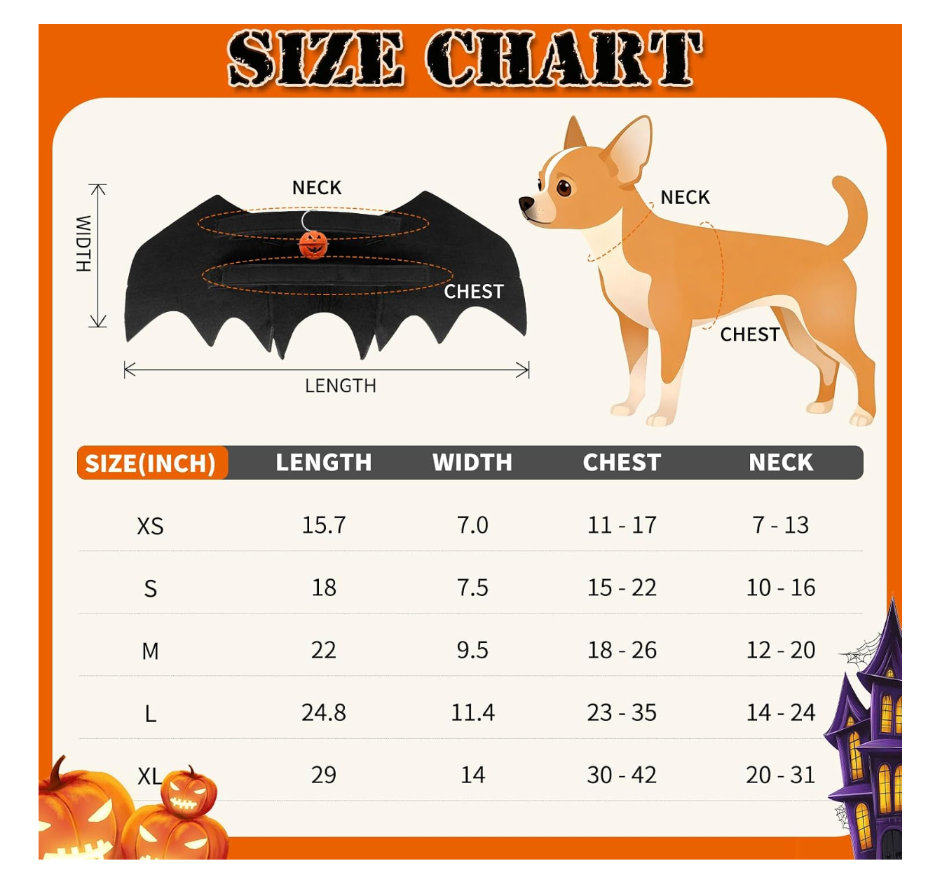 Olanrun Halloween Bat Wings Costume with Pumpkin Bell