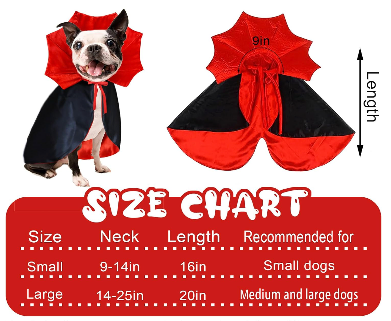 Goyoswa Vampire Cape Dog Costume