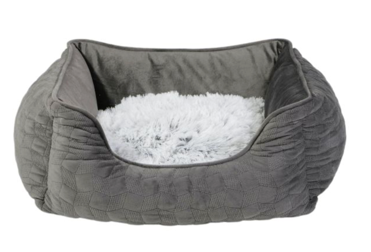 Bud'Z Cuddler Cosmos Dog & Cat Bed - Grey