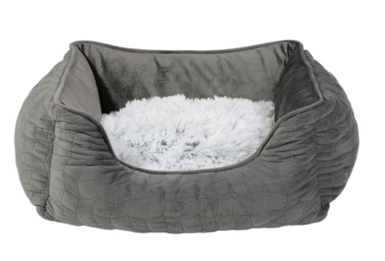 Bud'Z Cuddler Cosmos Dog Bed - Grey