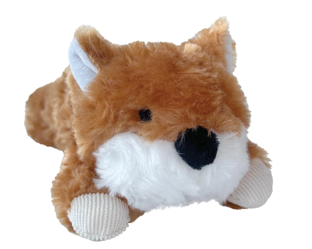 FouFouBrands Laydown Plushies Fox Dog Toy