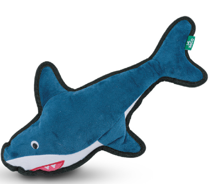 Beco Rough & Tough Recycled - Shark Dog Toy