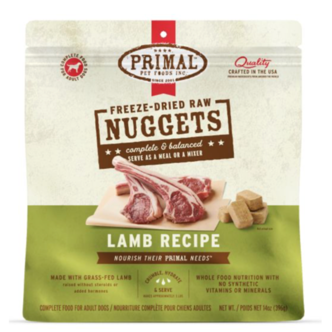 Primal Freeze-Dried Nuggets - Lamb Formula GF Dog Food