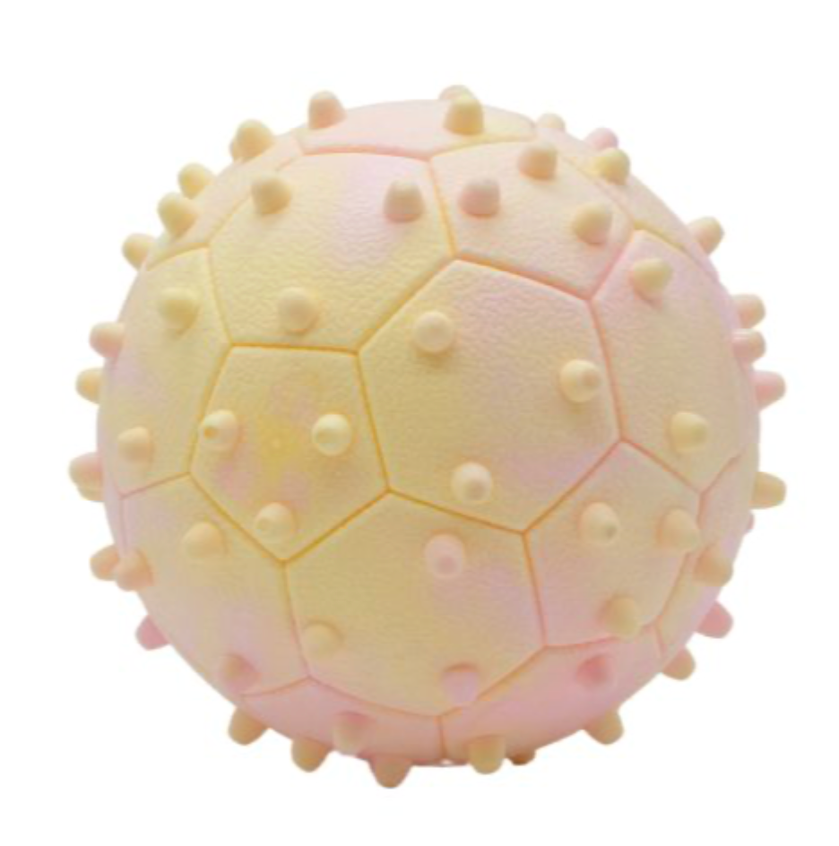 Bud&#39;Z Floating Rubber Dog Toy - Pentagon Ball With Spike Dog Toy