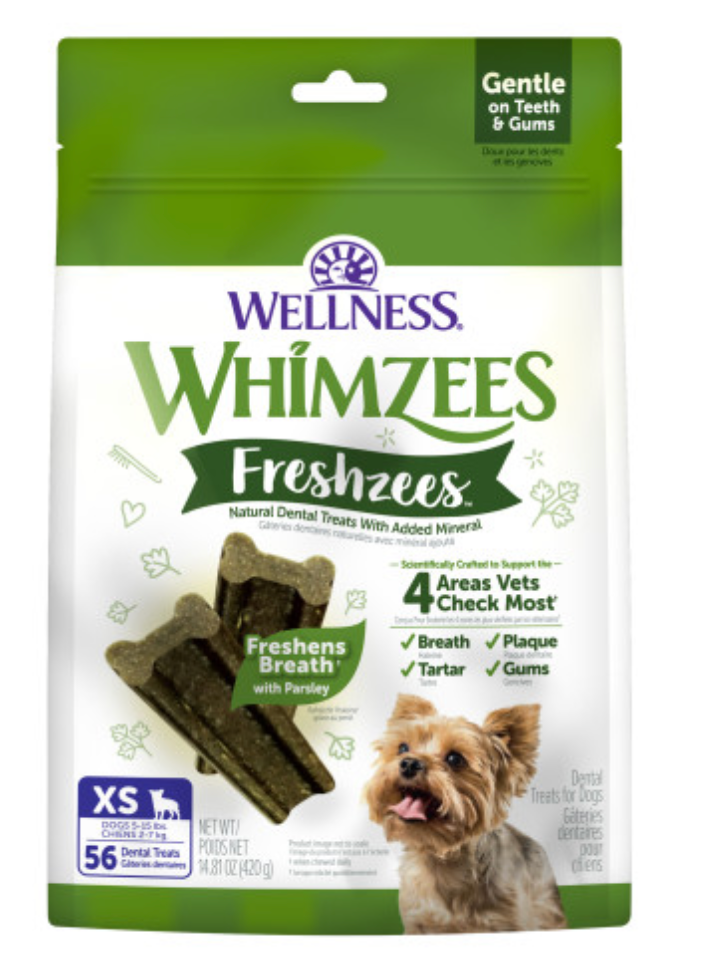 Whimzees Freshzees Fresh Breath Natural Dental Treat