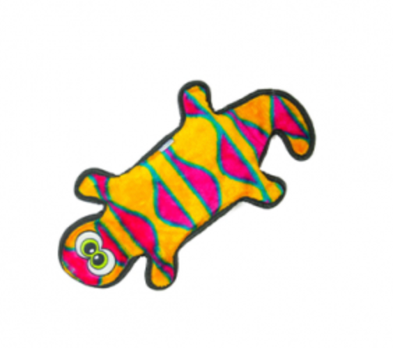 Outward Hound Invincibles - 4 Squeaker Gecko Dog Toy