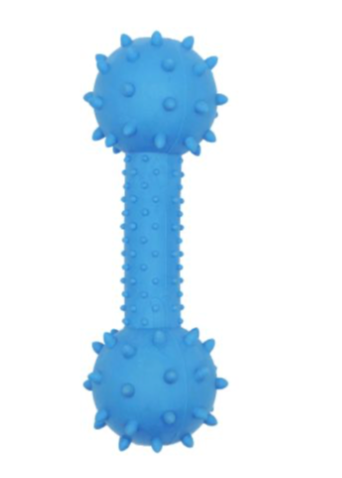 Bud&#39;Z Rubber Spiky Dumbbell Dog Toy
