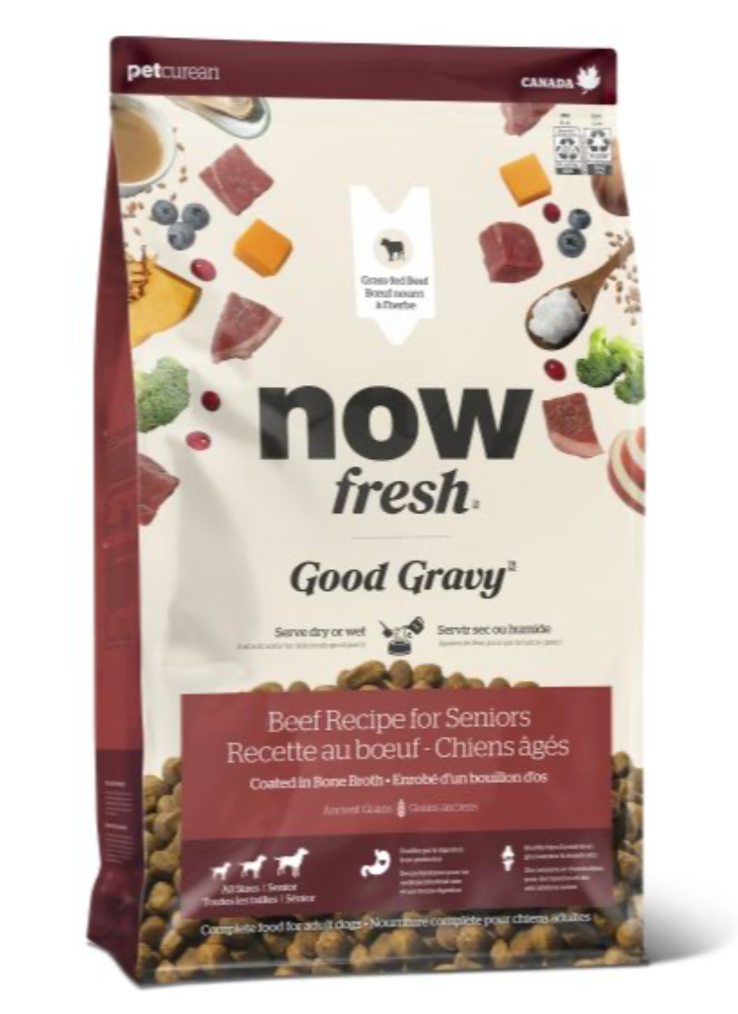 Now Fresh Good Gravy Beef Recipe with Ancient Grains Senior Dog Food