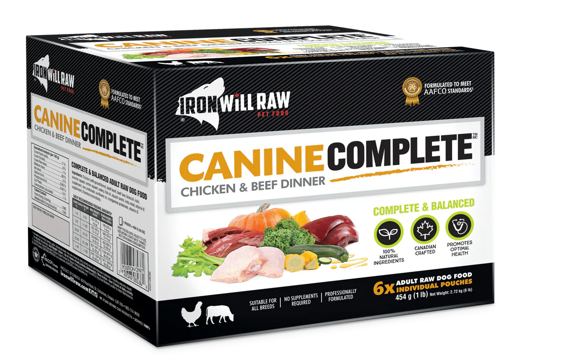 Iron Will Raw Canine Complete Chicken & Beef Dinner Frozen Raw Dog Food