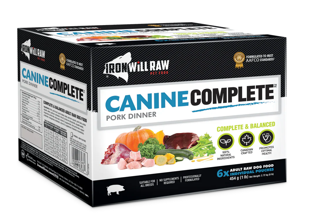 Iron Will Raw Canine Complete Pork Dinner Frozen Raw Dog Food