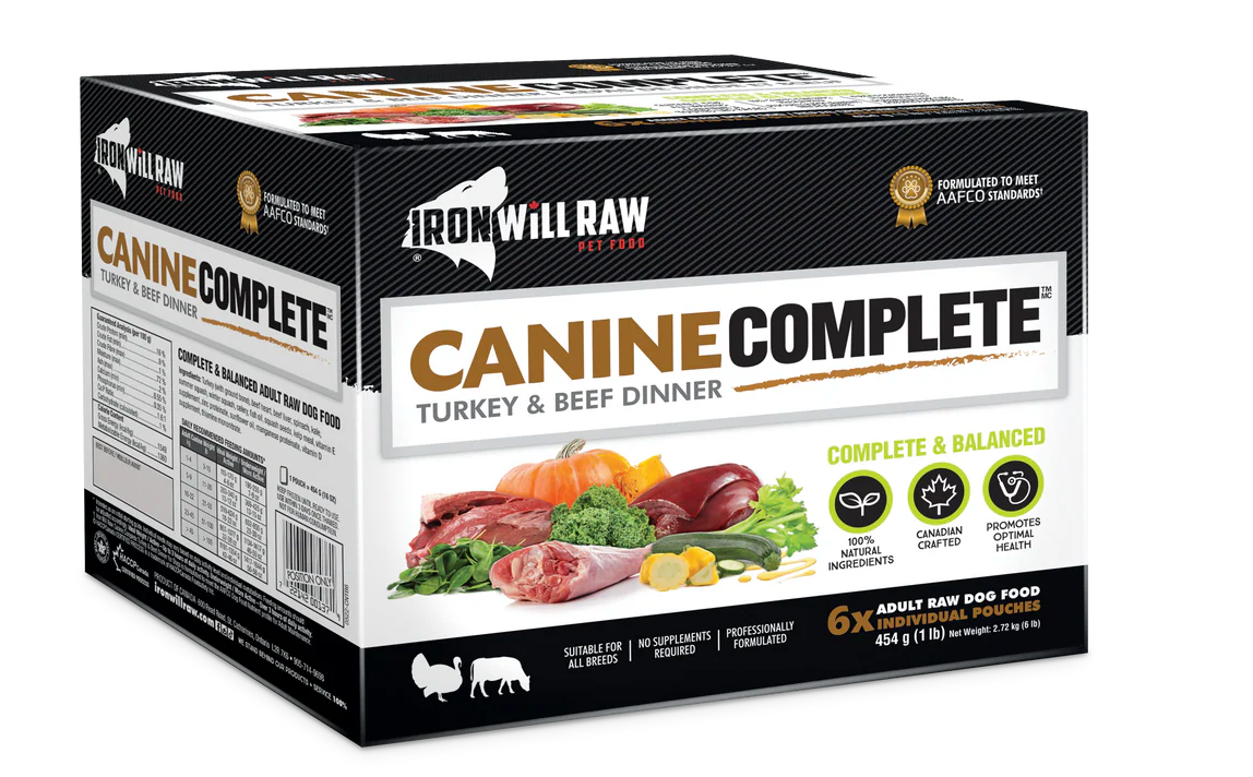 Iron Will Raw Canine Complete Turkey & Beef Dinner Frozen Raw Dog Food