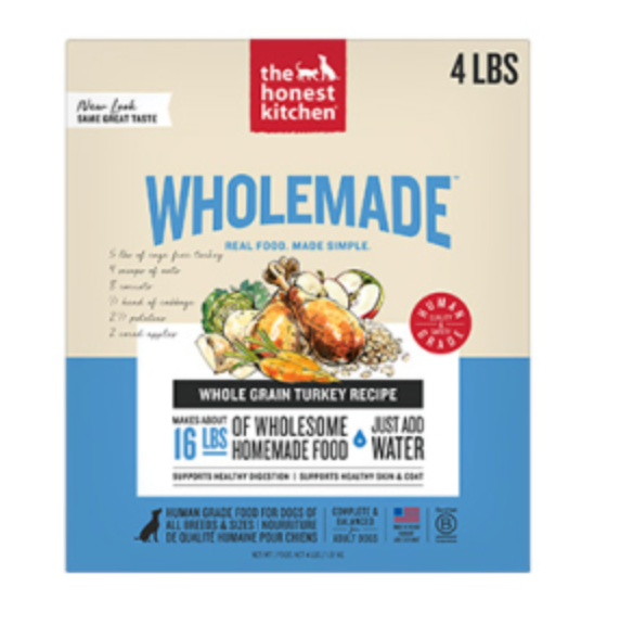 The Honest Kitchen Wholemade Whole Grain Turkey Dehydrated Dog Food