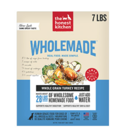 The Honest Kitchen Wholemade Whole Grain Turkey Dehydrated Dog Food
