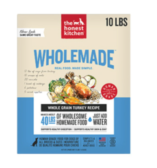 The Honest Kitchen Wholemade Whole Grain Turkey Dehydrated Dog Food