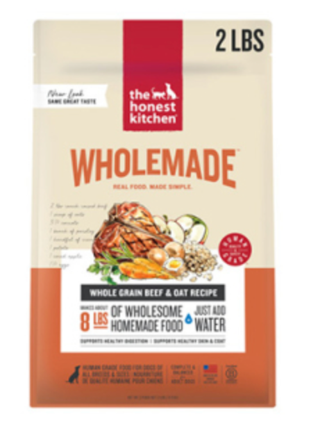 The Honest Kitchen Wholemade Whole Grain Beef Dehydrated Dog Food