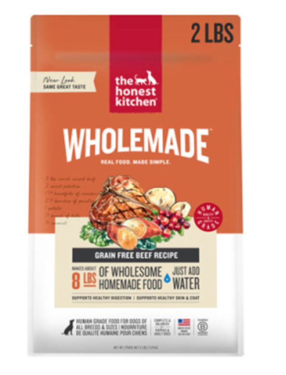 The Honest Kitchen Wholemade Beef GF Dehydrated Dog Food
