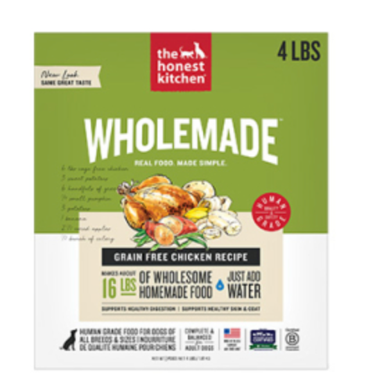 The Honest Kitchen Wholemade Chicken GF Dehydrated Dog Food