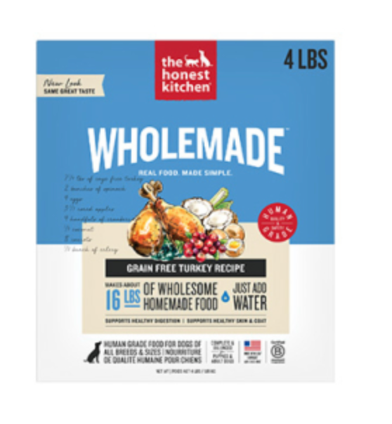 The Honest Kitchen Wholemade Turkey GF Dehydrated Dog Food