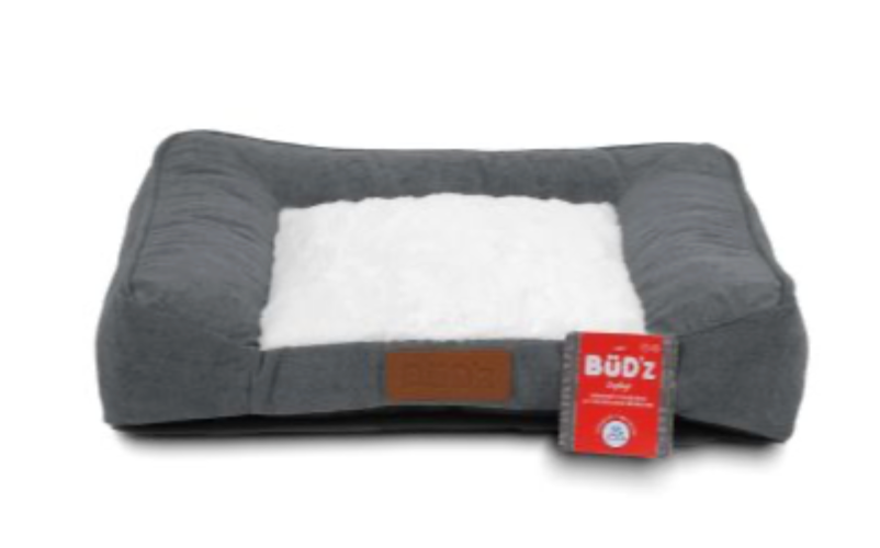 Bud'Z Zephyr Memory Foam Bed - Grey