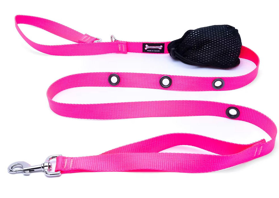 Smoochy Poochy Nylon Hands-Free Leash 6' - Various Colours