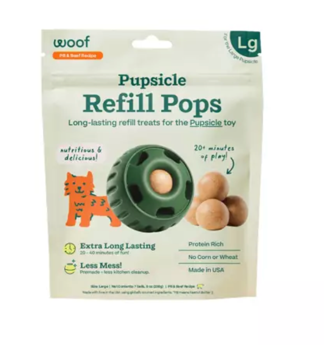 Woof Pupsicle Refill Pops - Beef